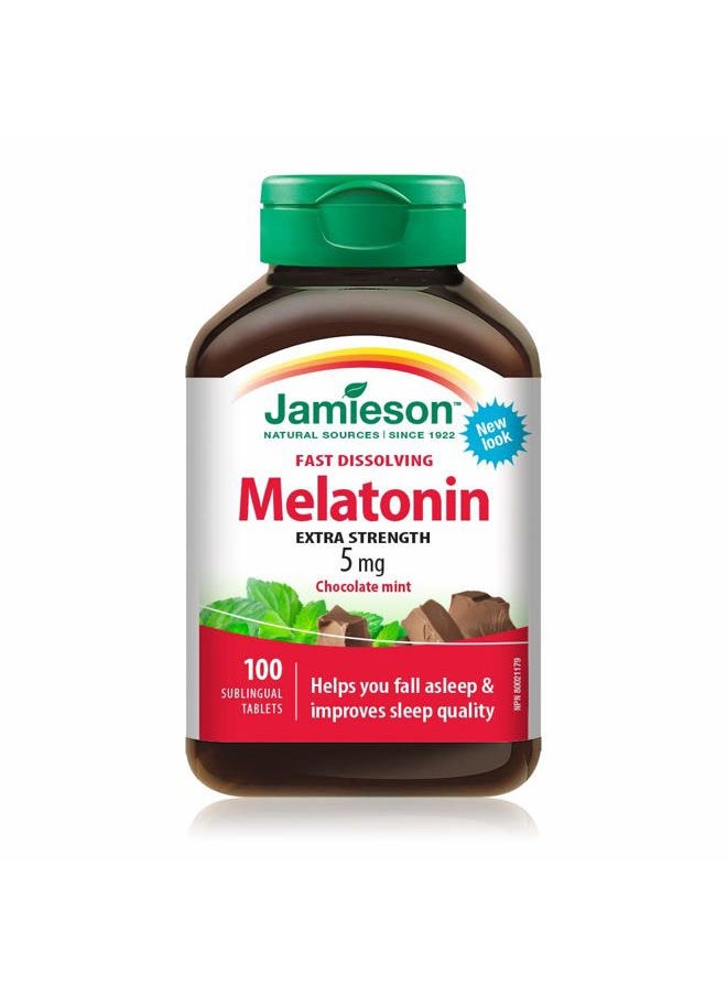 Jamieson Melatonin 5mg Fast Dissolving Tablets 100 Count  - Image 1