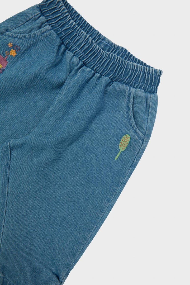 Gb Baby Layette Baby Girl Denim Pants 23PFWBG2240  - Image 3
