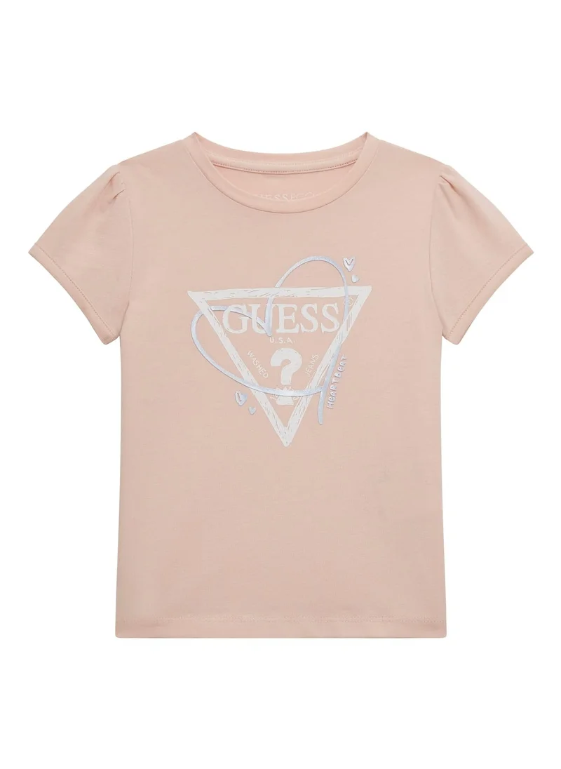GUESS Kids Graphic  Crew Neck T-Shirt