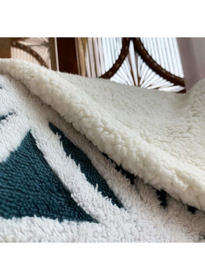 LOMAO Sherpa Fleece Blanket Fuzzy Soft Throw Blanket Dual Sided Blanket for Couch Sofa Bed (Navy, 51"x63") - Image 5