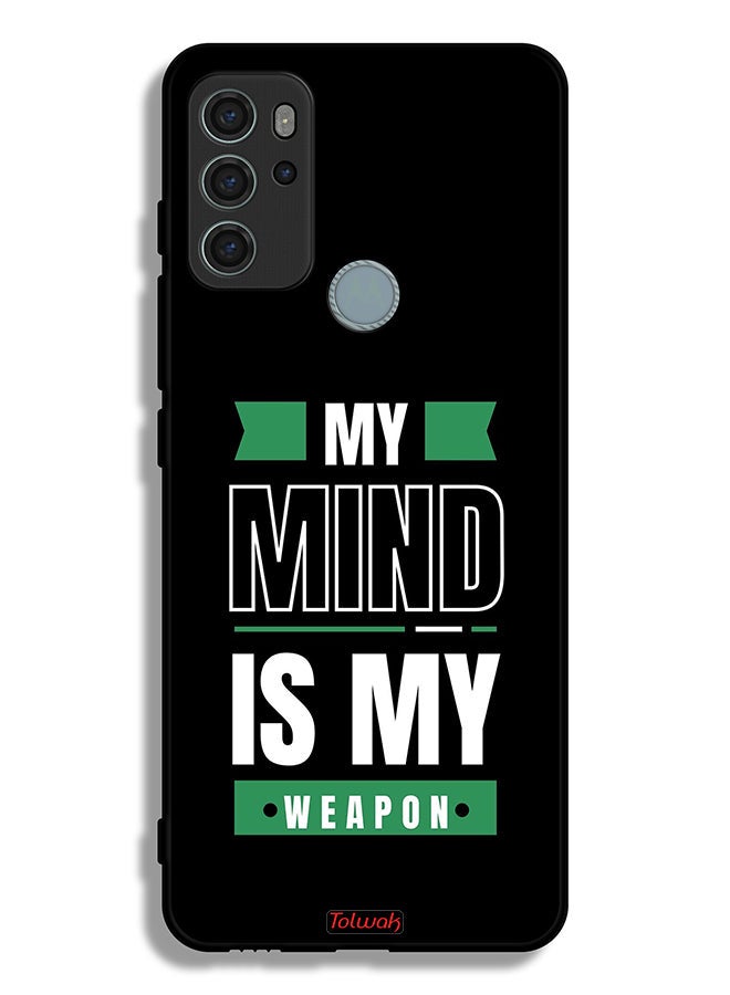 Tolwak Motorola Moto G60S Protective Case Cover My Mind Is My - Image 2