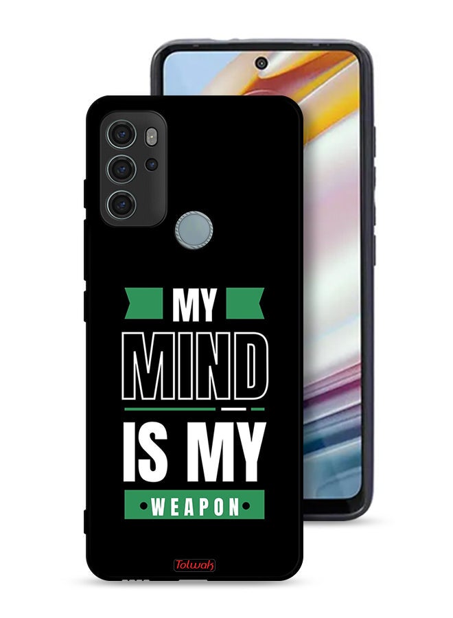 Tolwak Motorola Moto G60S Protective Case Cover My Mind Is My - Image 1