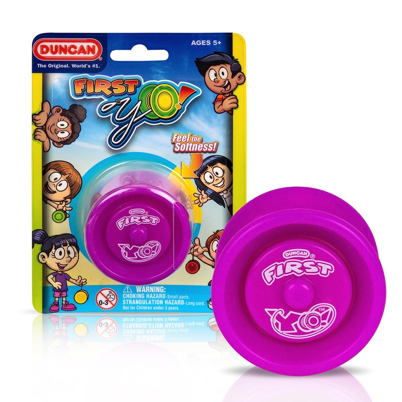 Duncan Toys First Yo Best Beginner YoYo for Kids Responsive Yo Yo YoYo Toy PurpleYellow - Image 2