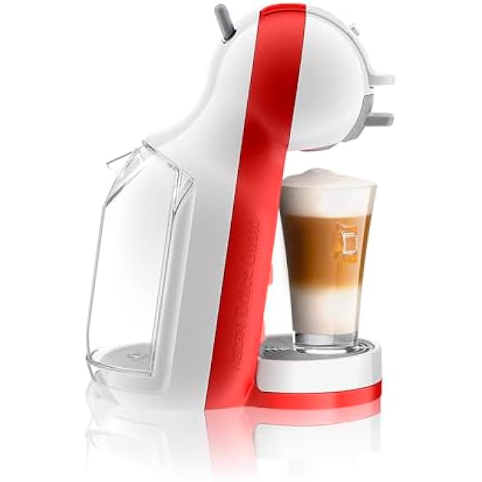 ريحني ماكينة صنع قهوة كبسولات نسكافيه دولتشي غوستو ميني مي من ديلونجي، صغيرة الحجم وقوية، ضغط حتى 15 بار، كابتشينو جراند، شاي، شوكولاتة ساخنة، ماكينة صنع قهوة إسبريسو، Edg305Wr، أحمر - Image 4