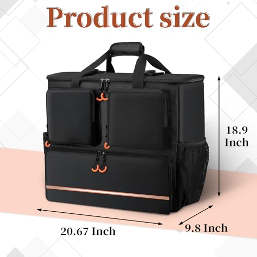 Wigojoy Computer Desktop Tower Large Carrying Case PC Travel Case for Computer Moving Portable Gaming Backpack for Keyboard Mouse and Accessories Bag Compatible with ATXMATX mainframe chassis - Image 3
