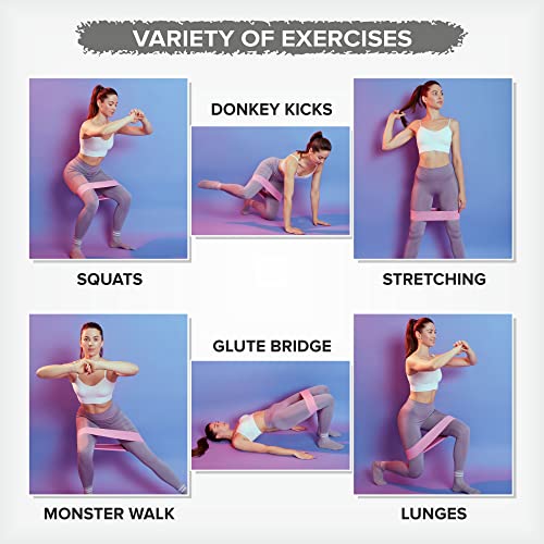 ELKO Fabric Resistance Band - Loop Hip Band for Women & Men for Hip, Legs, Stretching, Toning Workout. Mini Loop Bands for Glutes, Squats Exercise Usable in-Home & Gym Green (Light) - Image 3