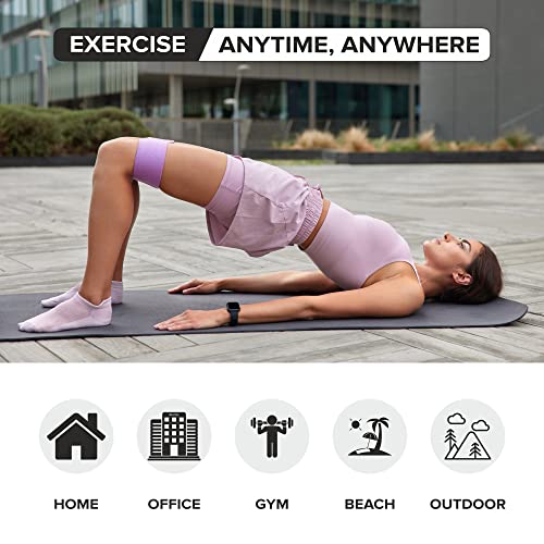 ELKO Fabric Resistance Band - Loop Hip Band for Women & Men for Hip, Legs, Stretching, Toning Workout. Mini Loop Bands for Glutes, Squats Exercise Usable in-Home & Gym Green (Light) - Image 4