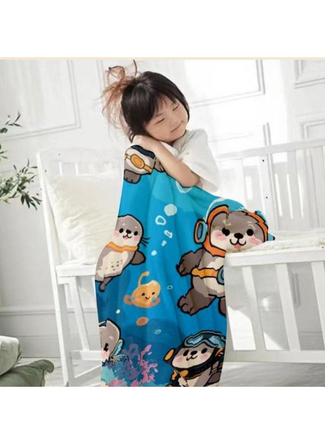 general Flannel thin blanket (warm and comfortable, suitable for sleep, gaming, dust removal and sandproof) 150cm*200cm - 589 - Image 1