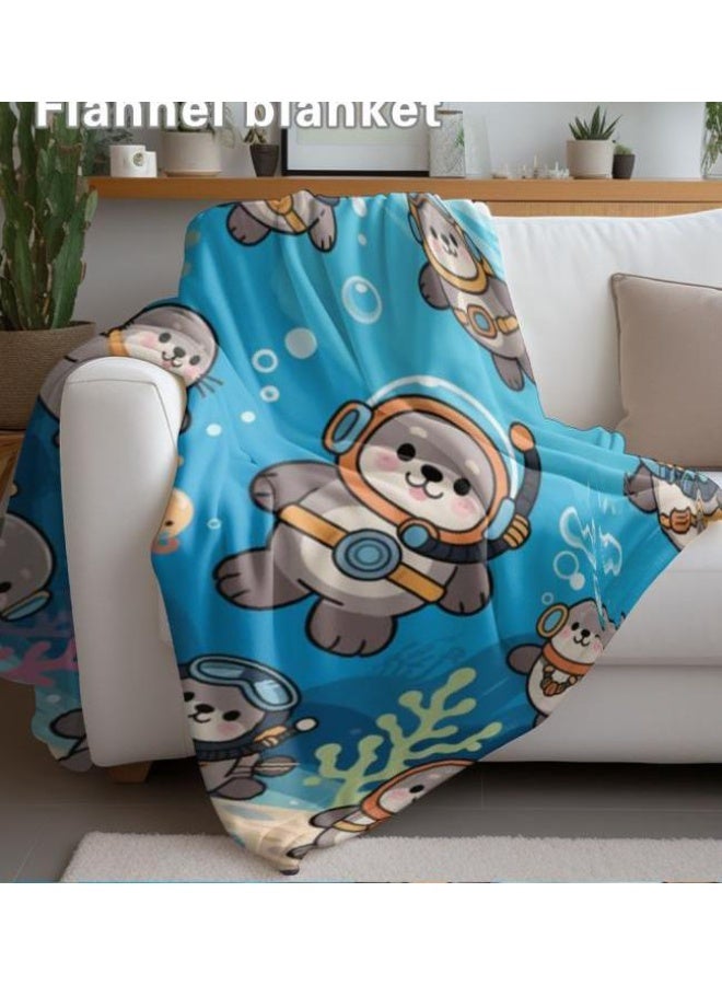 general Flannel thin blanket (warm and comfortable, suitable for sleep, gaming, dust removal and sandproof) 150cm*200cm - 589 - Image 4