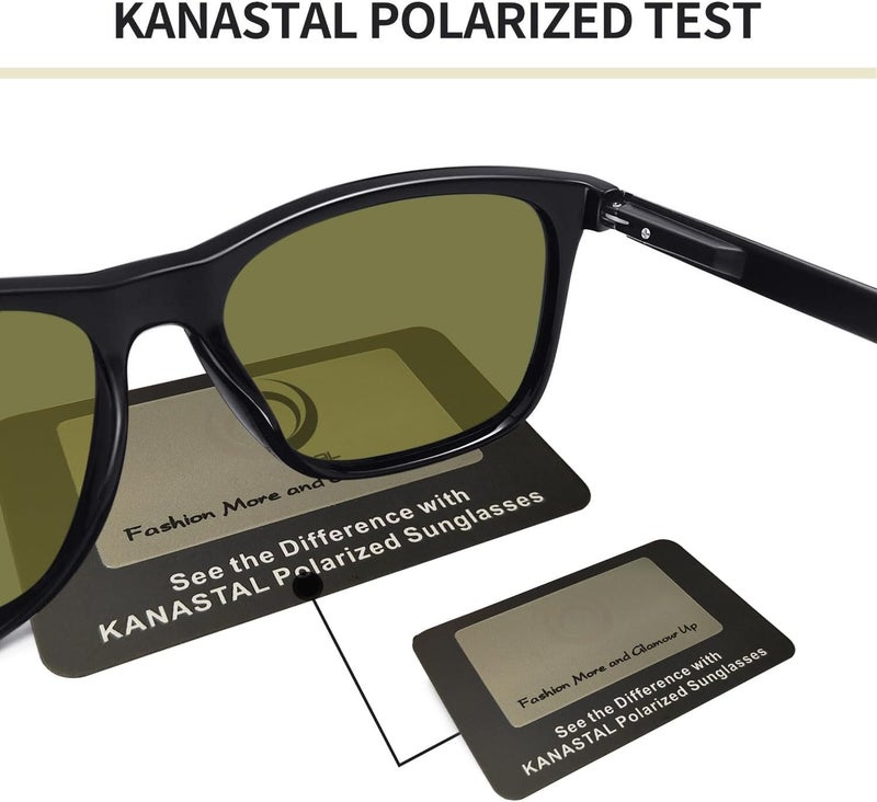 KANASTAL Polarized Sunglasses for Men Women, Classic Square Sports Sun Glasses Driving, Fashion Shades for Womens UV400 Protection Fishing Outdoor Cycling Activities - Image 5