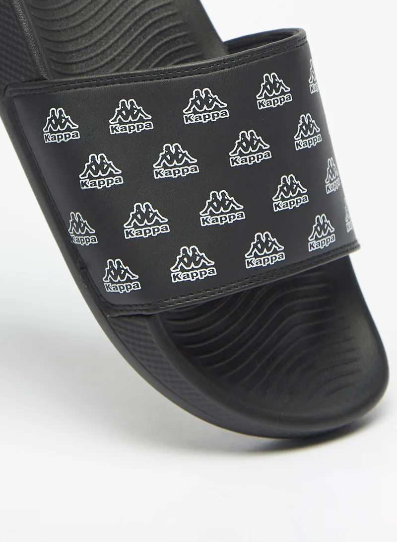 Kappa Mens Logo Print Slip On Slide Slippers