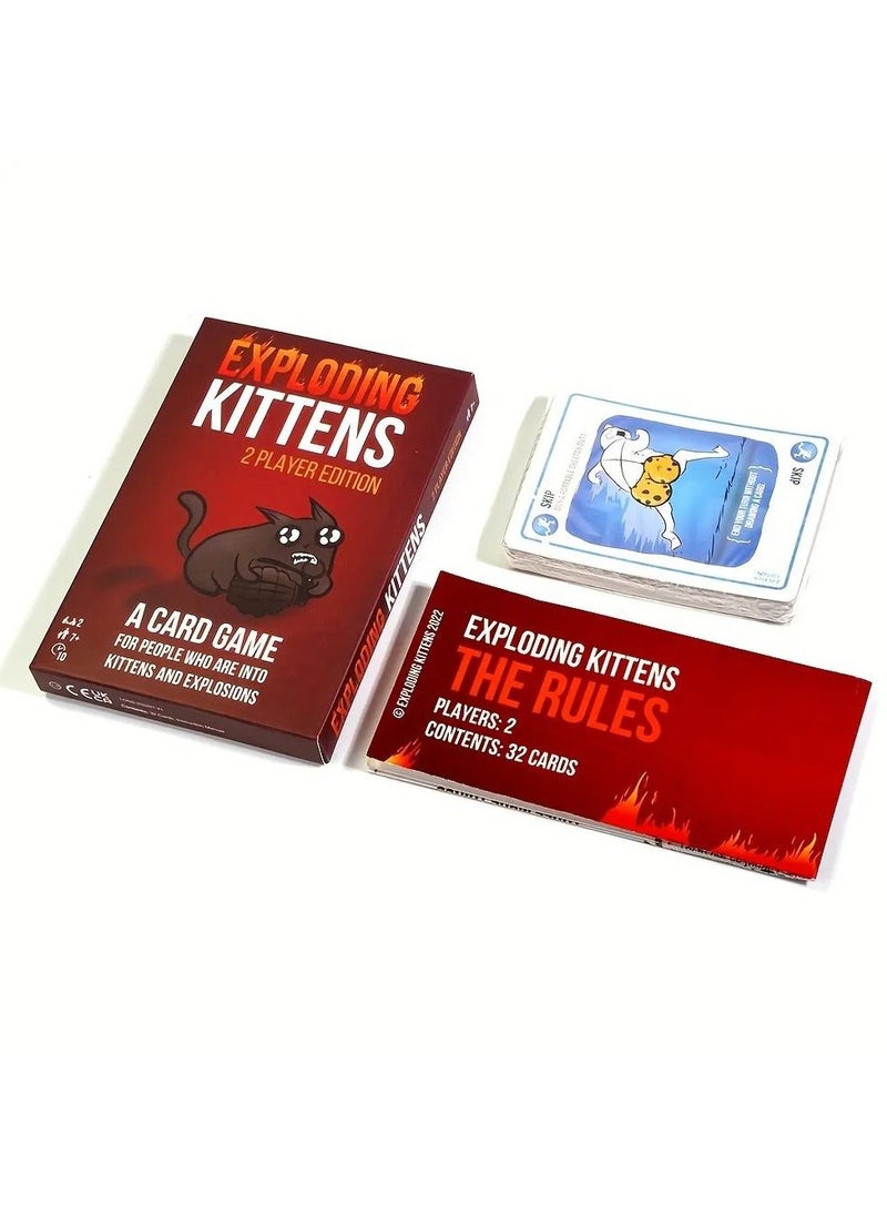 Exploding Kittens, Card Game, Inspired by Russian Roulette, Kitty-Powered, Intense Gameplay, English & Arabic Rules  - Image 3