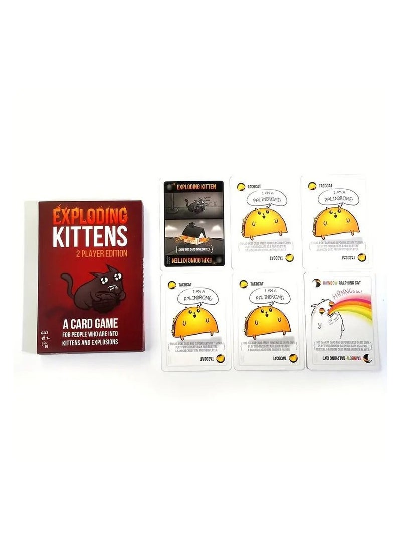 Exploding Kittens, Card Game, Inspired by Russian Roulette, Kitty-Powered, Intense Gameplay, English & Arabic Rules  - Image 2