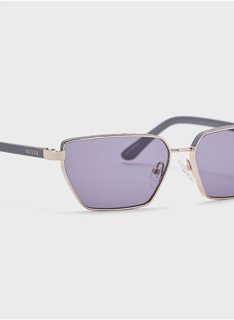 GUESS Hexagon Sunglasses