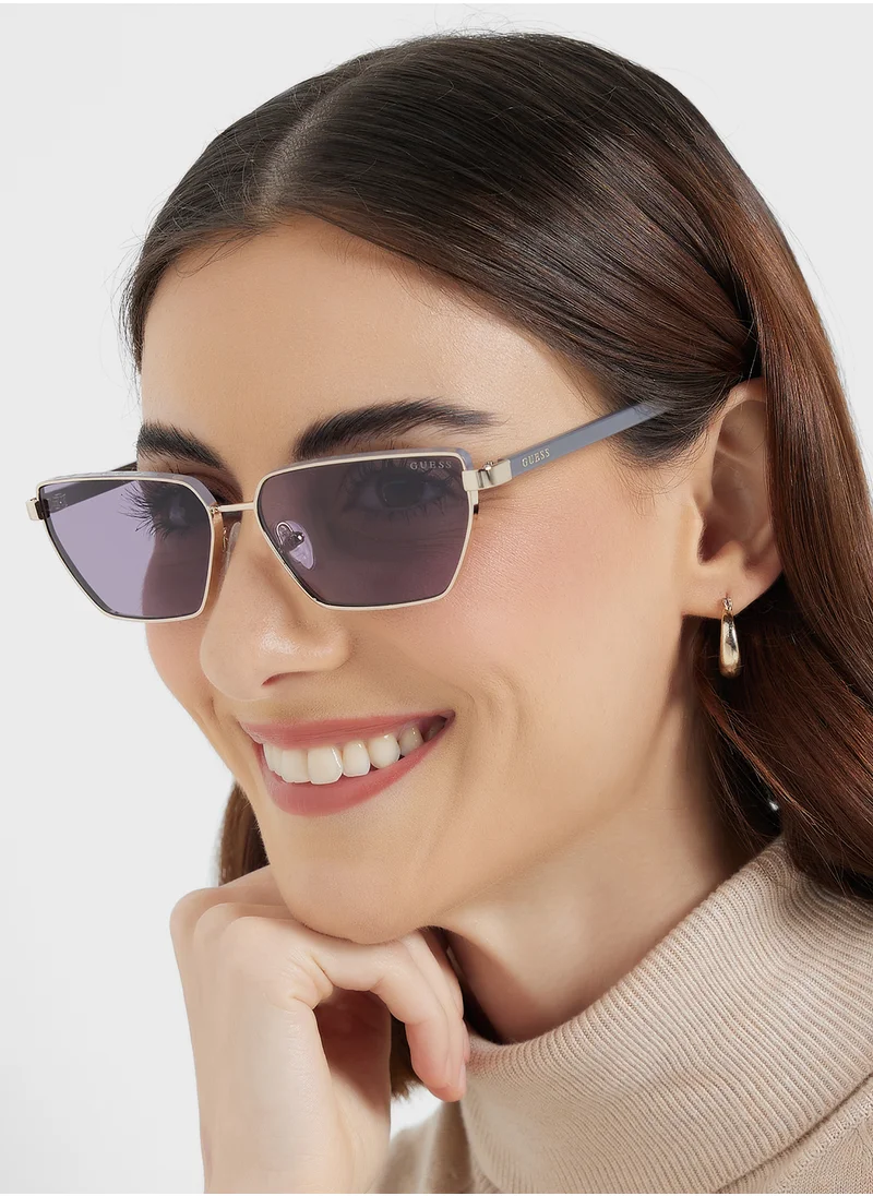 GUESS Hexagon Sunglasses