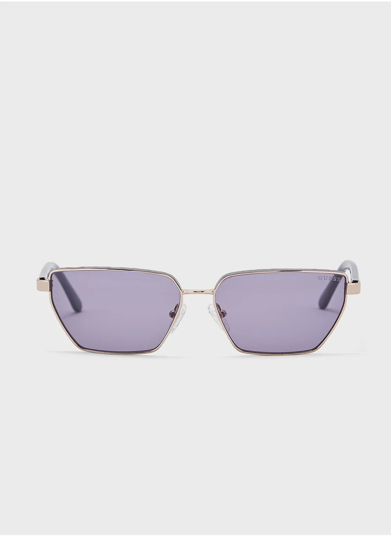 جس Hexagon Sunglasses