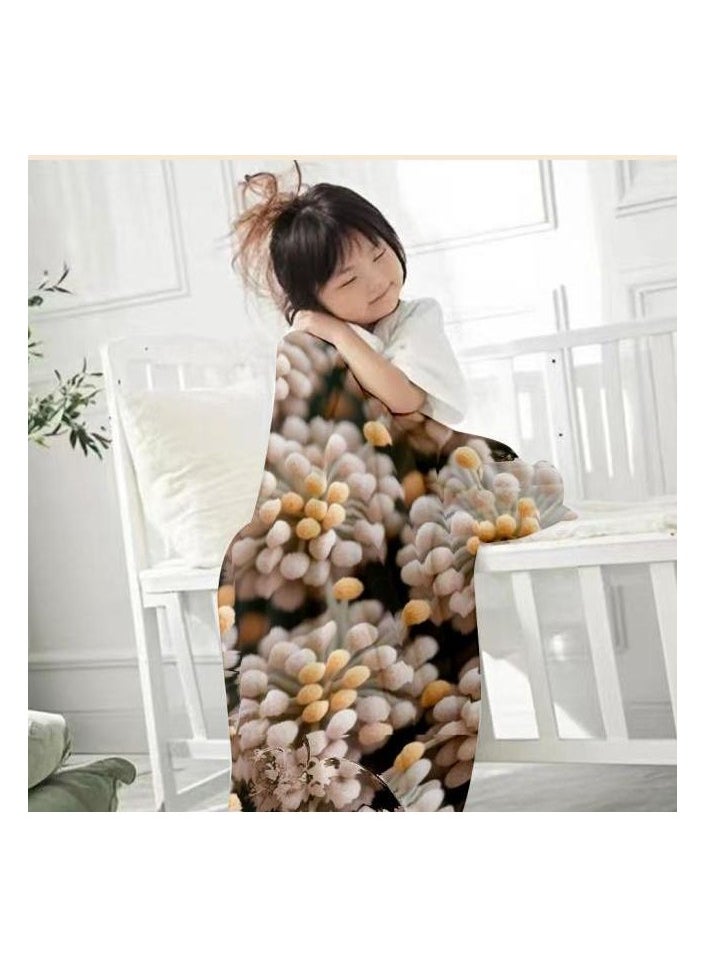 General - Baby and children's cartoon flannel thin blanket (warm and comfortable, suitable for sleep, game use) 70cm*100cm - 1193 - Image 1