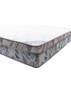 Almutlaq Furniture Visco Comfort Euro Top - Memory Foam And Pocket Springs Mattress For Comfortable Sleep Experience Releiving Pressure Points With Full Body Support And Balance - Single Size 200x100x27 CM - Color: White Grey  - Image 1