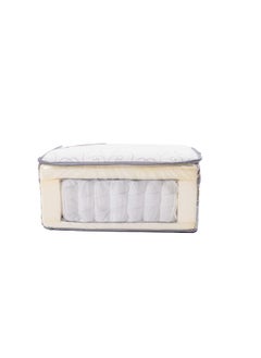 Almutlaq Furniture Visco Comfort Euro Top - Memory Foam And Pocket Springs Mattress For Comfortable Sleep Experience Releiving Pressure Points With Full Body Support And Balance - Single Size 200x100x27 CM - Color: White Grey  - Image 4