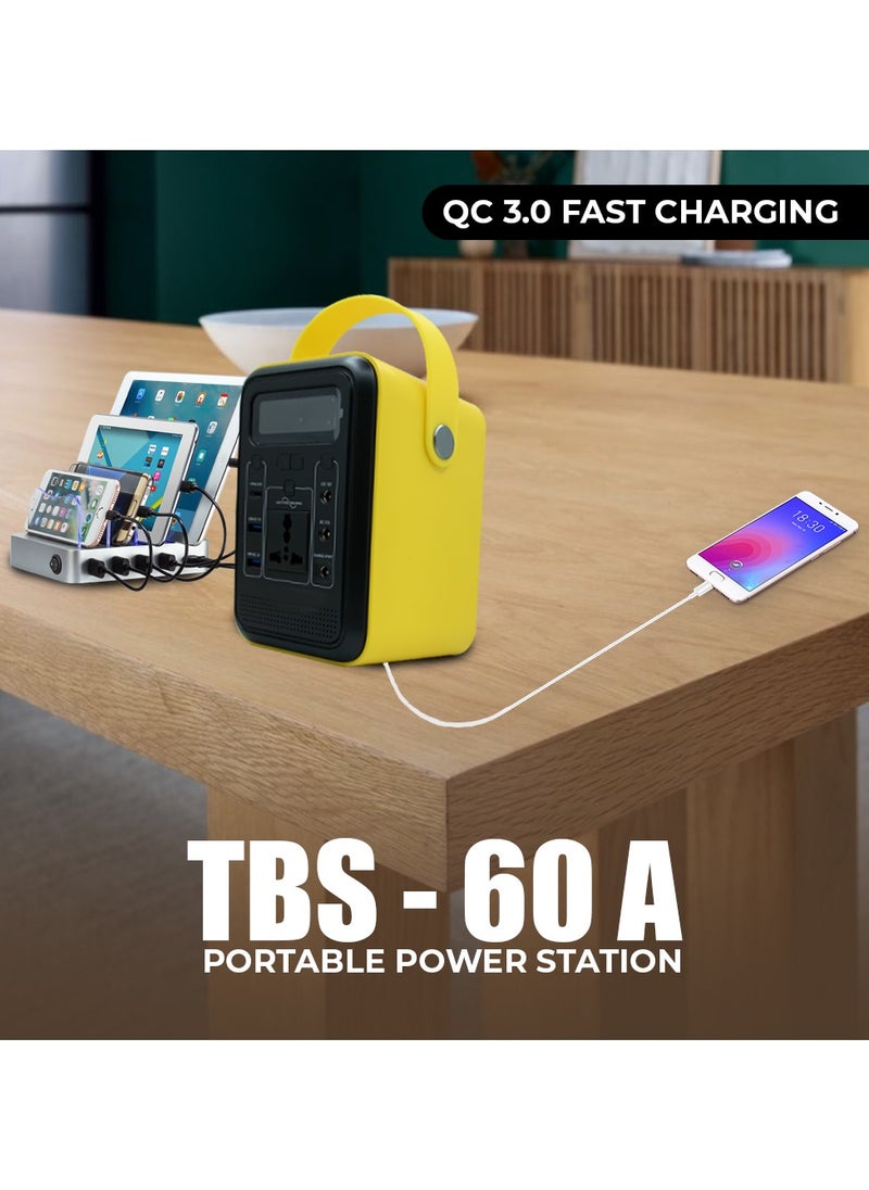 Toby's Toby's Wireless Charger 60A Power Station Lithium Battery 60000mAh Portable Power Station With Inverter Car Jump Starter 60A And 222WH Capacity  - Image 2