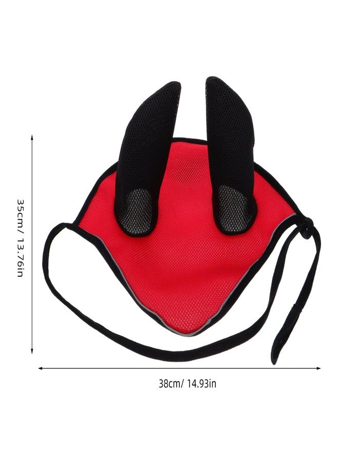 CORHAD Breathable Mesh Mask with Ears Protective Ear Cover for Horses and Comfortable Bonnet for Outdoor Use Essential Horse Gear and Accessories - Image 3