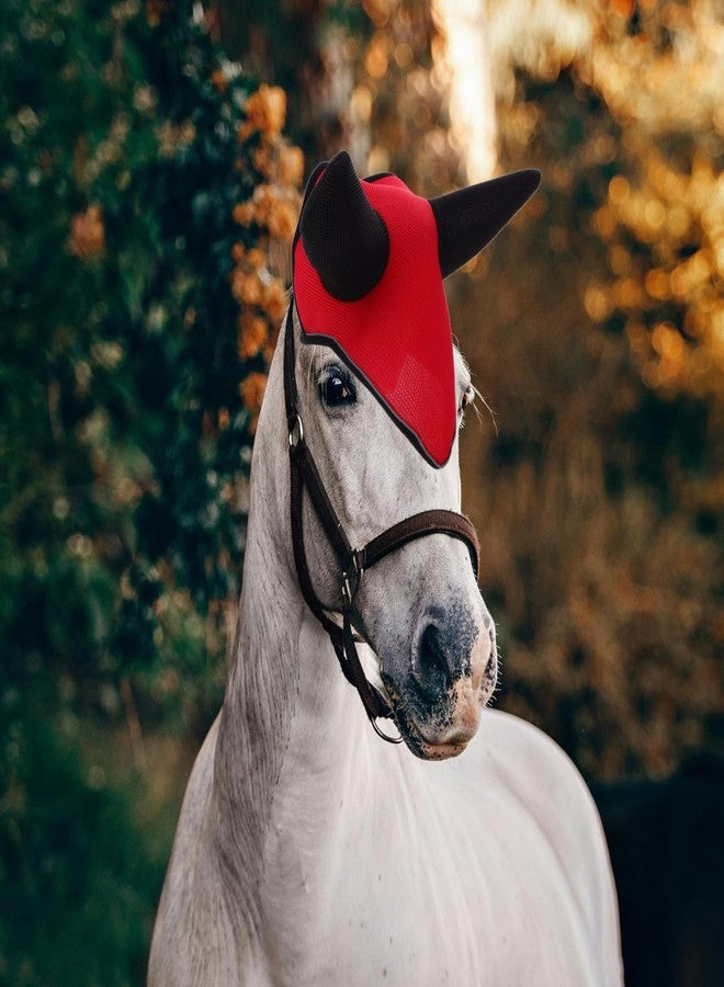 CORHAD Breathable Mesh Mask with Ears Protective Ear Cover for Horses and Comfortable Bonnet for Outdoor Use Essential Horse Gear and Accessories - Image 4