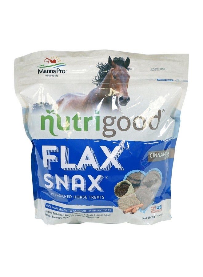 مانا برو حلوى Flax Snax Horse Treats | غنية بالبيوتين | 3.2 رطل - Image 1