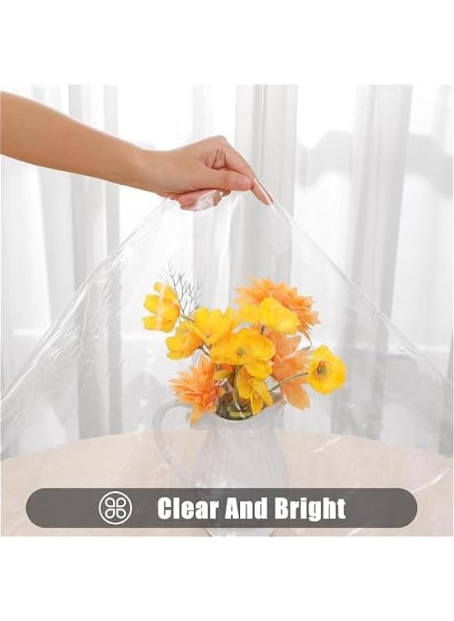 HOOKOR Rectangle Clear Table Cloth 60x84 Inch, Waterproof Wipeable Vinyl Tablecloths Protector, Oil Spill Proof Transparent Plastic Table Cover for Dining, Picnic, Camping, Outdoor (153 * 305cm)  - Image 3