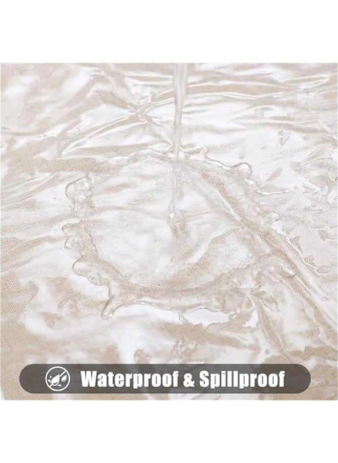 HOOKOR Rectangle Clear Table Cloth 60x84 Inch, Waterproof Wipeable Vinyl Tablecloths Protector, Oil Spill Proof Transparent Plastic Table Cover for Dining, Picnic, Camping, Outdoor (153 * 305cm)  - Image 4