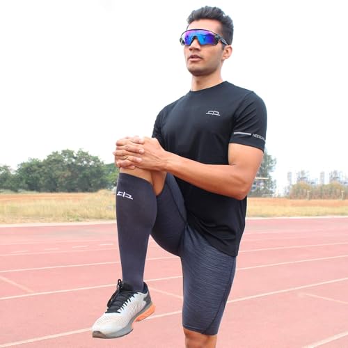 HEELIUM Bamboo Compression Socks For Men & Women | Odour Free & Superior Grip | Running, Cycling, Boosts Blood Circulation & Recovery - Image 5