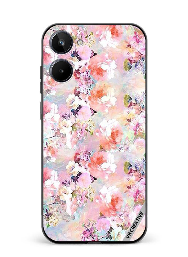 VR CREATIVE Protective Case Cover For Realme 10 Flower Design Multicolour - Image 1