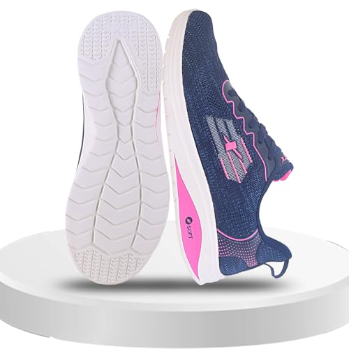 SPARX Womens Shoes 9045 L, Navy Blue Pink, 0008,8 UK - Image 3