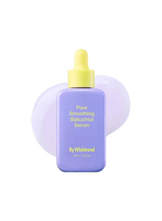 By Wishtrend Pore Smoothing Bakuchiol Serum 30ml, Pore Minimizer Enhanced with Bakuchiol & Niacinamide, Peptide, Increase production of Collagen Fiber, for saggy & enlarged pores - Image 1
