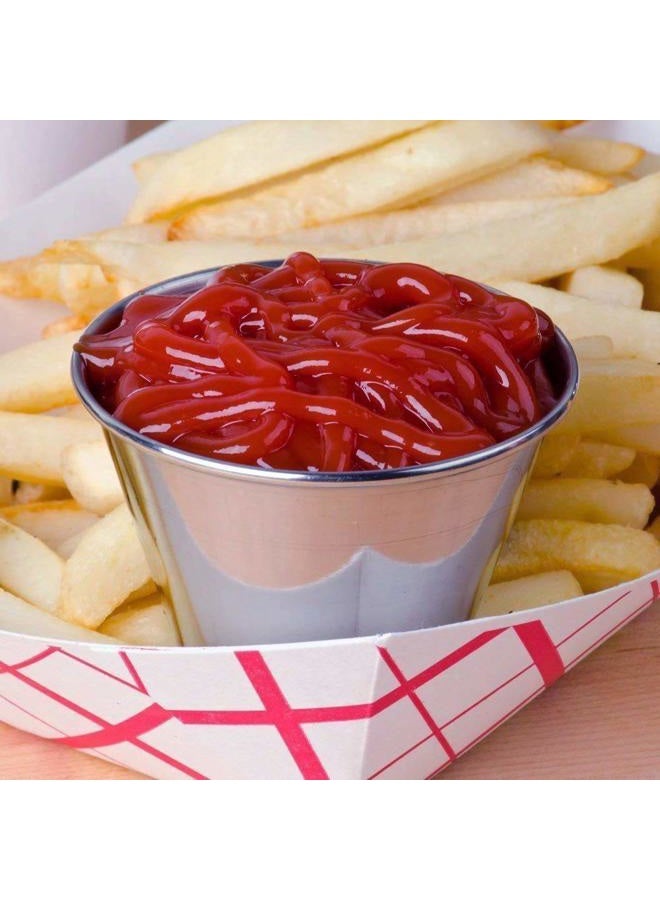Artcome 14 Pack Stainless Steel Condiment Sauce Cups Great for Dipping and Portion Cups, 2.5 oz - Image 5