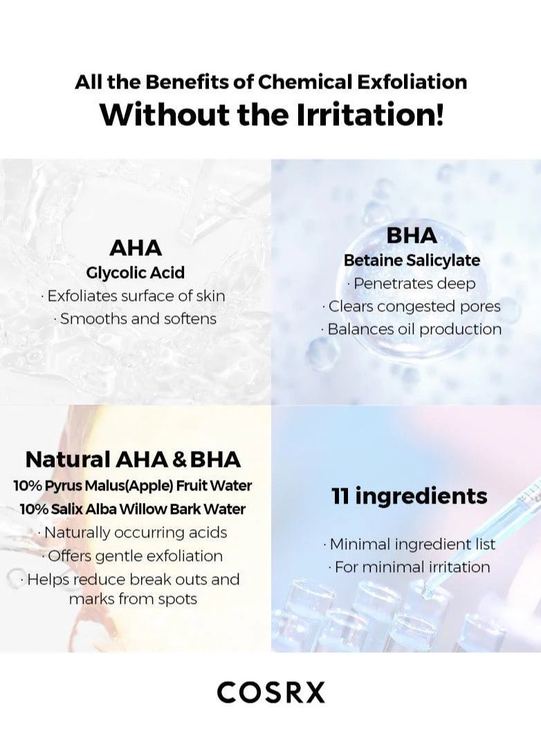 COSRX AHA/BHA Clarifying Treatment Toner  Facial Exfoliating Spray for Whiteheads Pores & Uneven Skin Korean Toner 150ml - Image 5