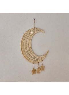 Belmonte Moon Star Rattan Wall Decor 40 x 44 cm