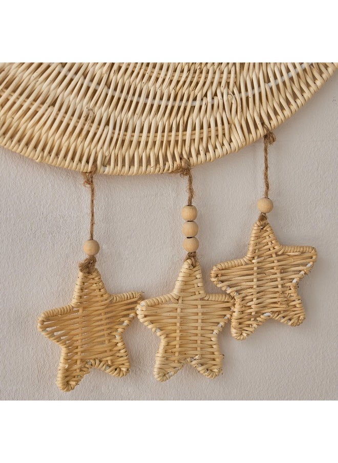 Home Box - Belmonte Moon Star Rattan Wall Decor 40 x 44 cm - Image 1