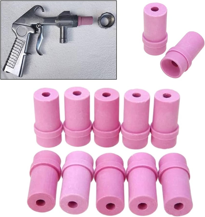 10Pcs 5mm Ceramic Sandblasting Nozzles For Marble Engraving Alloy Steel ABS Plastic Body - Image 3
