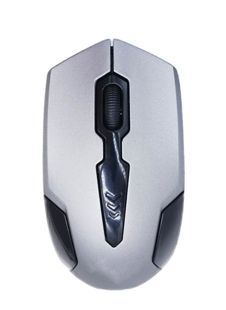 Generic Speed Wireless Mouse Silent Click-Grey Color  - Image 1