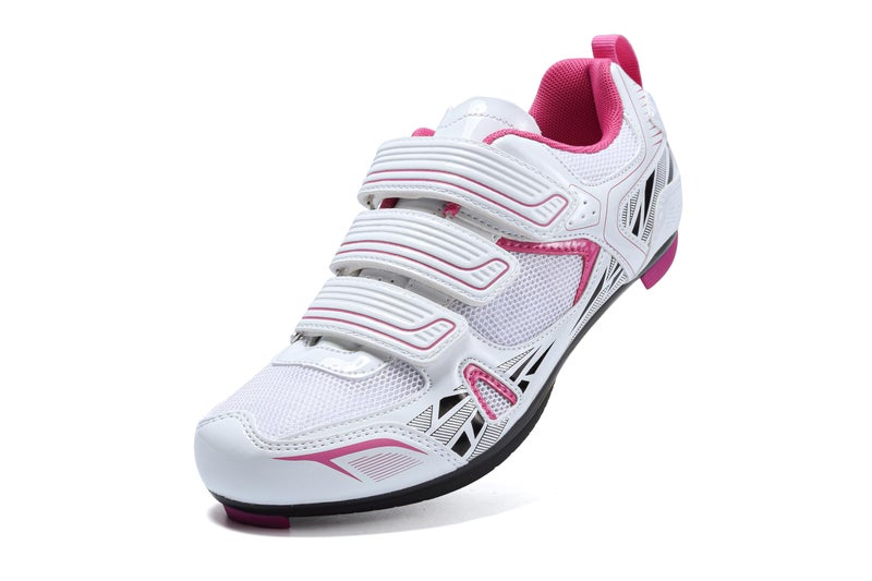 Patavinity Cycling Women Shoes for Bike and Bike+ with Delta-Compatible Bike Cleatsï¼ˆ8.Pink - Image 1
