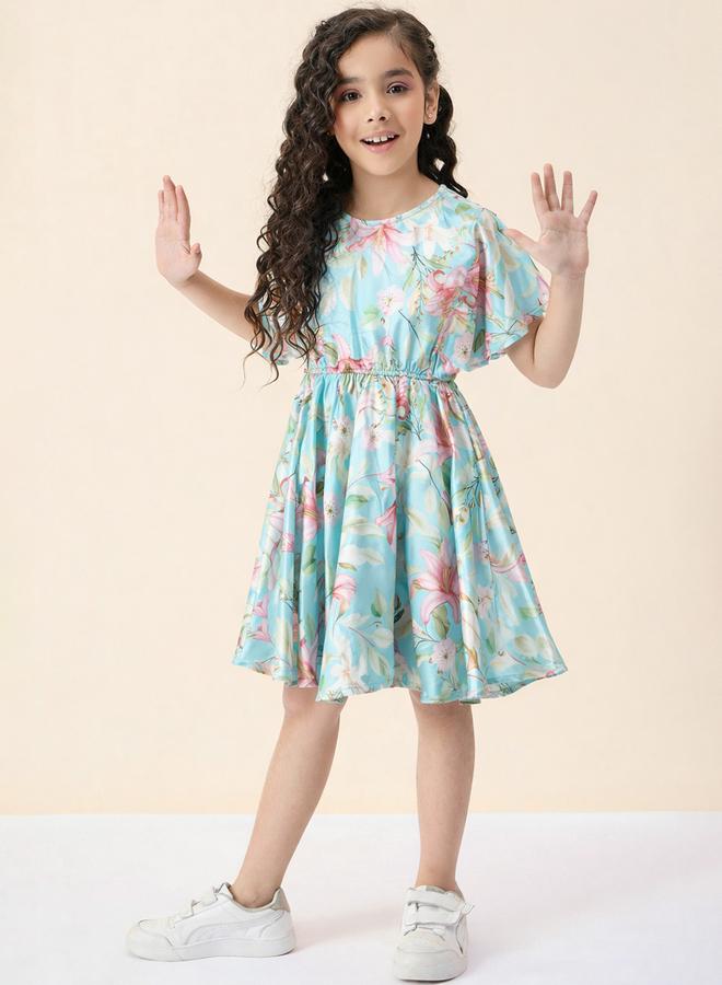 Stylo Bug Girls Floral A-Line Knee-Length Dress - Image 2