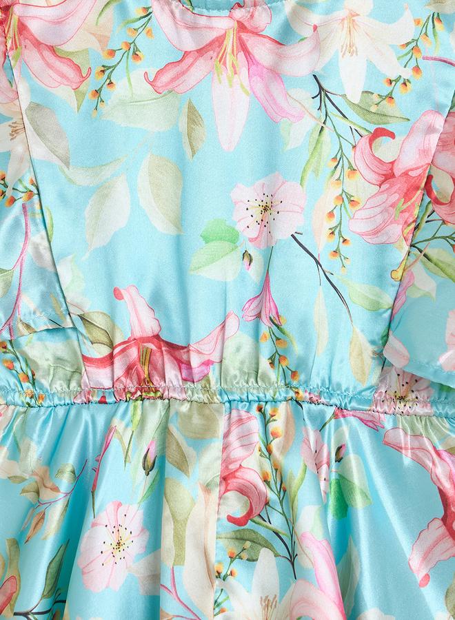 Stylo Bug Girls Floral A-Line Knee-Length Dress - Image 4
