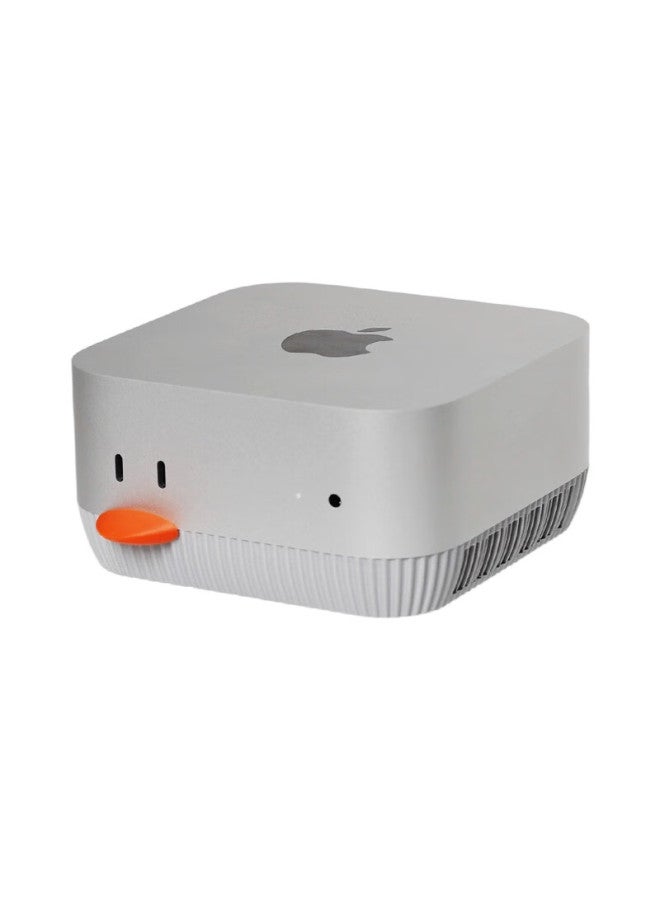 Qiye Cooling Stand Bracket, Suitable For Apple Mac Mini M4 Host Case, Foot Stand Base, Creative Accessory, Apple Mini Host M4, Gray