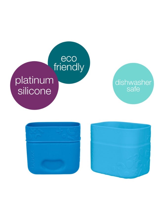 b.box Silicone Snack Cups, Reusable Food Meal Prep Storage Container, Fits in Lunchbox, Oven, Microwave, Freezer & Dishwasher Safe - Image 2