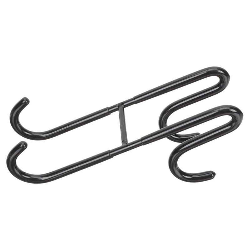 Heavy Duty Dual Curve Stainless Steel Towel Hook Over Shower Door Black 304 Thickened - Image 2