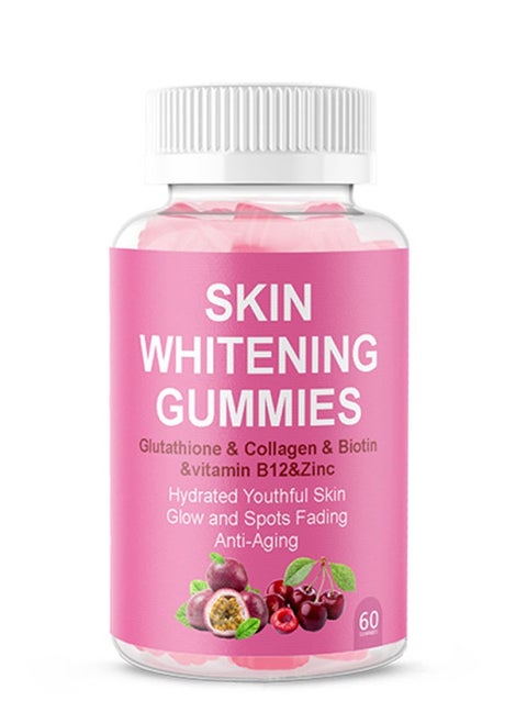 Skin Whitening Gummies 60 Gummies, Skin Brighting, Anti Aging with Glutathione, Collagen, Collagen Gummies