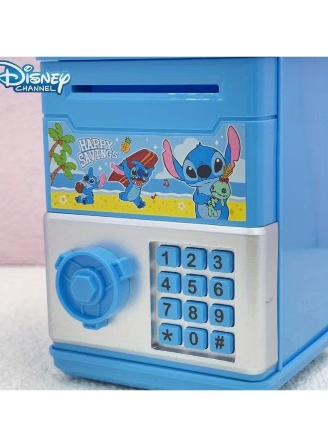 ستيتش حصالة إلكترونية ذكية للأطفال بسحب تلقائي للأموال وكلمة سر – تصميمات كرتونية متعددة وألوان عشوائية – تعليم الادخار بطريقة ممتعة مع صوت تفاعلي صغيرة الحجم - Image 2