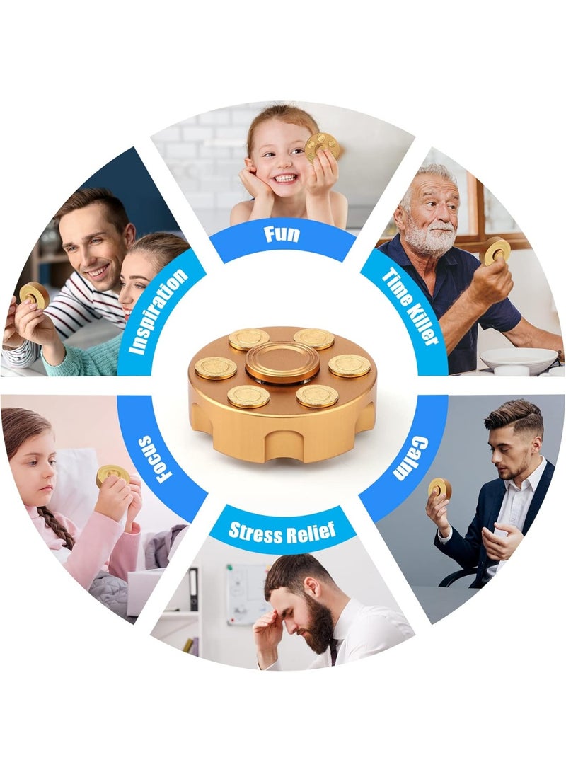 لعبة معدنية تدور بسرعة، لعبة مكعب يدوية من سبيكة معدنية رائعة، لعبة مكتبية لتخفيف التوتر وتهدئة القلق، هدايا للأحزاب - Image 3
