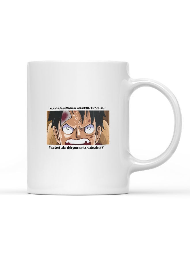 LIT One Piece Mug One Piece Mug For Coffee Monkey D. Luffy Gift Mug Straw Hat Don’t take Risk Quote-Harajuku - Image 1