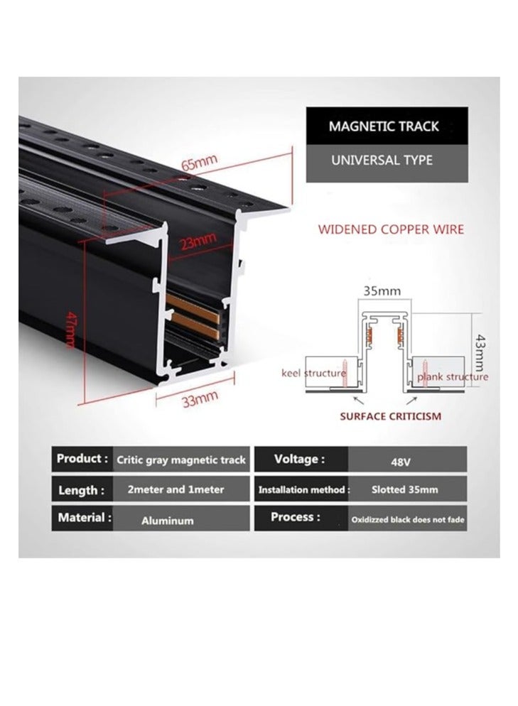 SUN SHINE magnet ceiling recessed magnetic track rail - Image 5